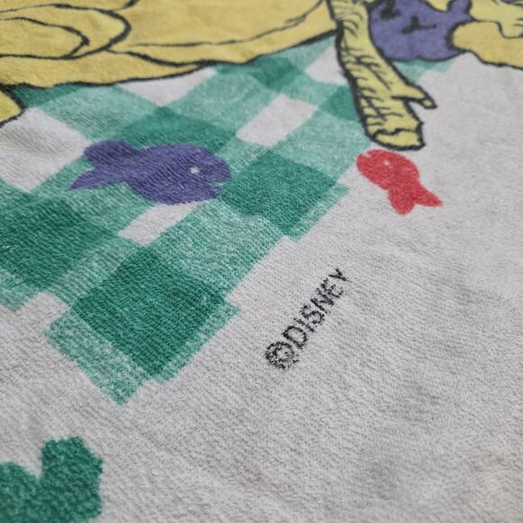 Vintage Winnie Pooh Towel 90s Disney Poohs Adventure Bear Bath Pool 28 x 52 in - Picture 4 of 9